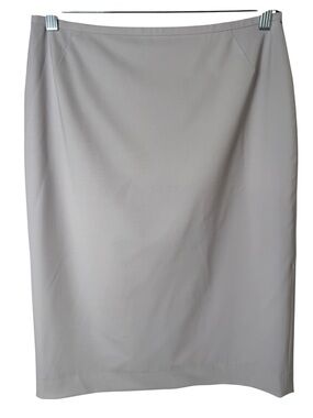 Lafayette 148 New York size 6 Cream Beige Pencil Skirt Virgin Wool retail $498+